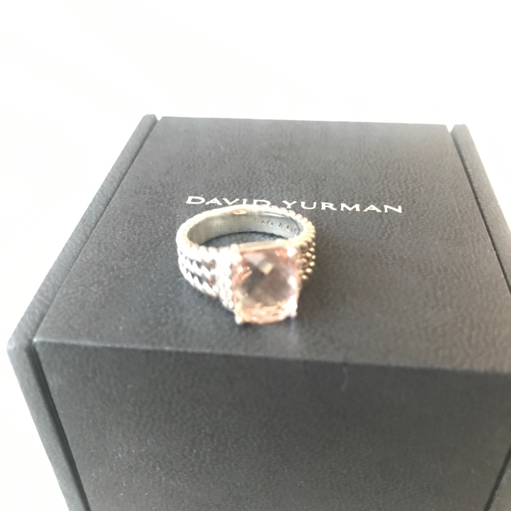 David Yurman petite Wheaton morganite ring